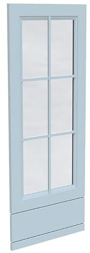 French Shaker Kitchen Cabinet Dresser Door and Drawer Front (W) 497mm - Light Blue