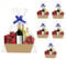 PräSentkorb Leer Pappe, [5set Pack Yellow]GroßE Leere GeschenkköRbe Mit Griffen FüR Frauen MäNner Urlaub, Geburtstag, Weihnachten, Valentinstag, Hochzeit Baby Party Geschenk Und Jede Gelegenheit