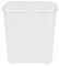 CHPL 45L Litre Small Laundry Basket With Lid Plastic Rattan Style Knit Design Laundry Hampers Washing Baskets Bin with Handles Dirty Linen Clothes Basket Bin for Bathroom Bedroom - (White)