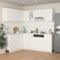 Xichuzi Juego de Muebles de Cocina 11 Piezas, Mueble Fregadero Cocina, Encimera Cocina, Cocinas Completas, Muebles De Cocina por Modulos, aglomerado Blanco