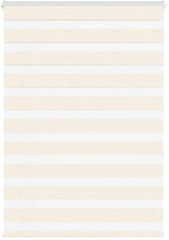 vidaXL Doppelrollo Marmorbeige 115x150cm Stoffbreite 110,9 cm Polyester