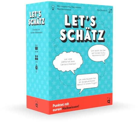 Helvetiq, Let's Schätz, Schätzspiel, Spannendes Party Kartenspiel, Ordne Antworten in aufsteigender Reihenfolge, Für 2–8 Spieler ab 10 Jahren