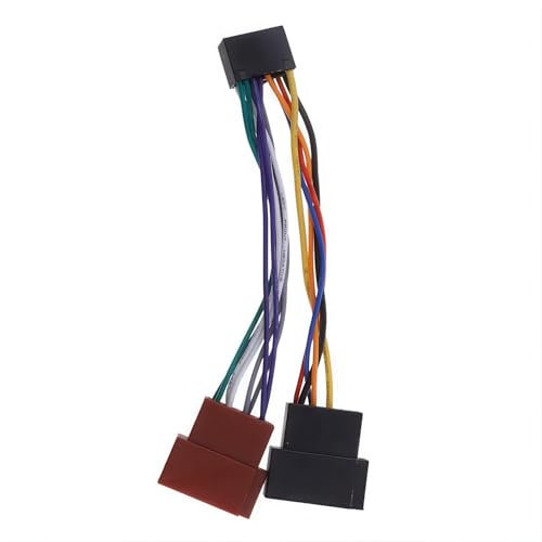 CABLEPELADO - Cable Adaptador ISO Universal para Radio de Coche – Conector de Audio y Alimentación Compatible con Múltiples Modelos de Automóviles.