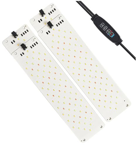 SHITOOMFE Grow Light, Full Spectrum Plant Light for Indoor Growing with Timer 10 Dimming Levels & 3 Color Modes Panel Grow Lights for Seed Starting, Veg and Bloom,Grow Lights