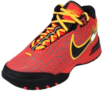 Lebron NXXT Genisus - Tenis de Baloncesto (HF0712-600, carmesí Brillante/Negro/Esfera Solar/Naranja láser), Carmesí Brillante/Negro/Reloj Solar/Naranja láser, 44 EU