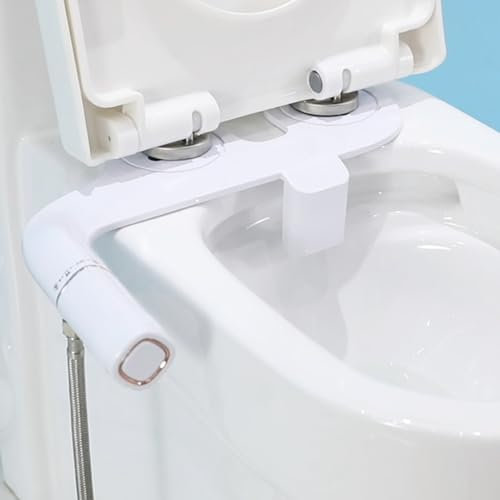 Ultra Slim Selbstreinigender Bidet-Aufsatz für Toilette mit Doppeldüse, hygienisch und druckverstellbar, Posterior- und Düsenreinigung