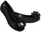Bismaa Womens Black Jelly Shoes with Bow - Ladies Comfy Slip-On Casual Wear Every-Day Jelly Flats Ballerina Pumps, 3 UK