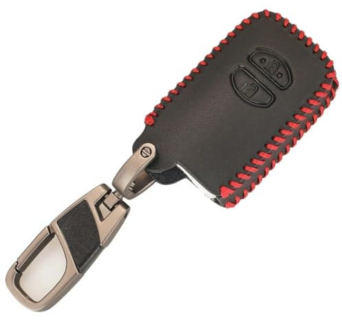 TUHBCX Cover Guscio Scocca Chiave Cover Pelle Chiave Auto per Aurion per Avalon per Landcruiser per Camry per Highlander per RAV4 per Yaris Custodia Telecomando A 2 Pulsanti Cover Guscio Chiave