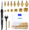 Lot d'inserts filetés - Fer à souder LED - Température réglable - Avec 8 pannes à souder et 130 inserts filetés M2/M3/M4/M5/M6/M8 - Insert fileté pour impression 3D