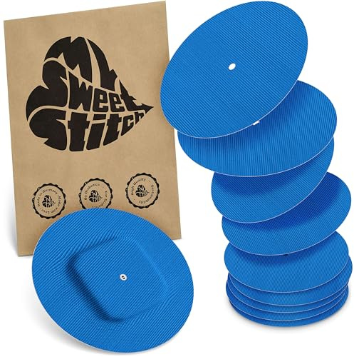 MySweetStitch – 10–25× Cerotto Simplera rotondo, overpatch Ø 70 mm, delicato sulla pelle, impermeabile e traspirante (Blu, 10)