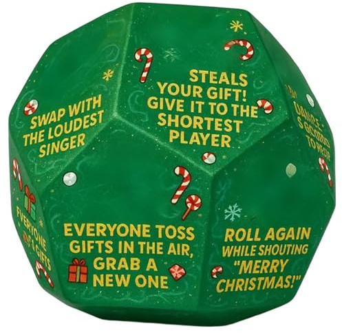 Generisch Weihnachts Wichtel Würfel Spiel - Weihnachtswichtel Würfelspiel Geschenke - Gruppenspiel Für Familie Freunde Erwachsene Kinder