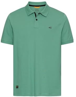 camel active Herren Poloshirt mit Druckknöpfen Lagunengrün, menswear-4XL