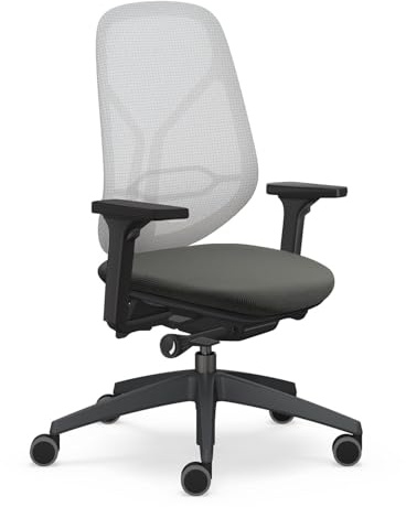 Sedus se:kit pro ergonomischer Bürostuhl mit Membranbespannung, Lordose, 3D Armlehnen, Sitz mit Tiefenverstellung, Höhenverstellbar 40-53cm, bis 150kg belastbar, Made in Germany