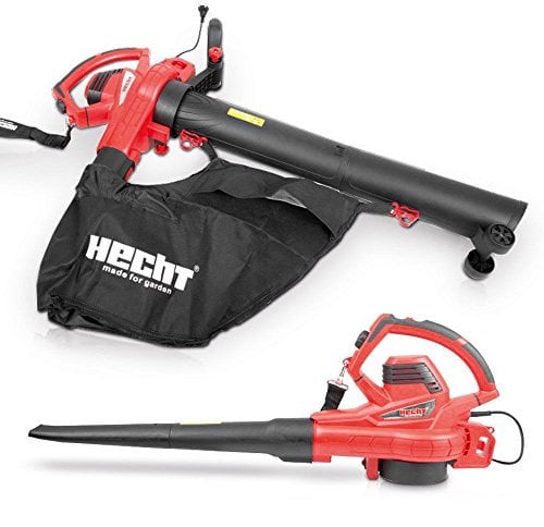 Hecht de feuillus 3303 Souffleur Aspirateur Broyeur Souffleur Moteur électrique feuilles (3000 W, flux d'air : Max. 200–280 KM/H)