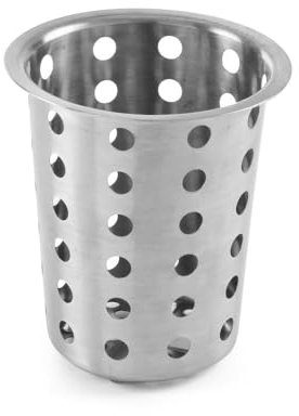 HENDI Besteckköcher, Besteckkorb, Besteckbehälter, ø97x(H)137mm, Edelstahl