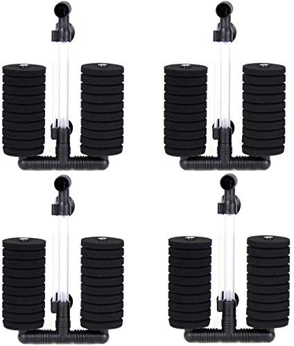 Aquaneat Luftpumpe Schwammfilter Biofilter für Aquarien bis zu 20 Liter, 4 PCS
