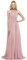 Misshow Robe de Soirée Longue au Sol en Mousseline Sexy Chic Licou Epaule Dénudé à Strass Swing Evasée Robe Femme Princesse Rose 32