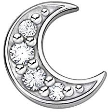 Thomas Sabo Einzel Ohrstecker Mond pavé silber 925 Sterling Silber H2133-051-14