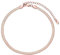 FOCALOOK Choker Kette für Damen Mädchen Rosegold vergoldet kurze Halskette 32+9cm verstellbar kurze Collier 5mm breit Schlangenkette Modeschmuck Accessoire für T-Shirt Bekleidung