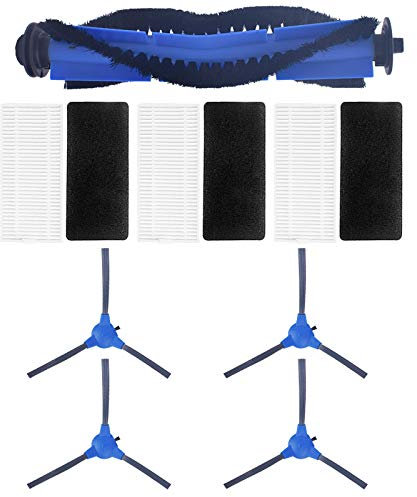 MIRTUX Kit de Recambios para Conga 1790 - Incluye Rodillo Principal, Filtros, Cepillos Laterales - Recambios para Conga de Calidad - Accesorios para Conga de Alta Eficiencia - Repuestos para Conga