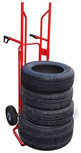 LELUX Reifenkarre Transportkarre Transportwagen 70KG, bis 8 Reifen Räder Transportieren