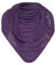 KNIT FACTORY - Lola Dreieckstuch - Fein Gestrickter Damen Schal - Tuch Schal - Für Frühling und Sommer - Baumwollmix - Purple - 190x85 cm