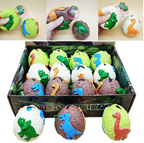 Yushu Dinosaurier-Eier, Anti-Stress, Traubenball, Quetsch-Spielzeug für Kinder, Büro, Tierliebhaber, hilft bei Angstzuständen
