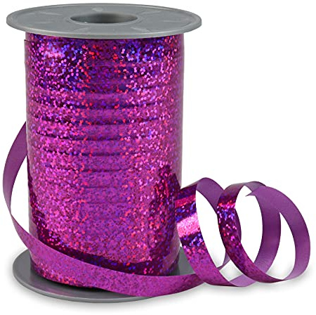 C.E. Pattberg Prasent-Holly Ringelband, magenta, 200 m Rolle, 10 mm breit, Polypropylen, 10 mm - 200 m
