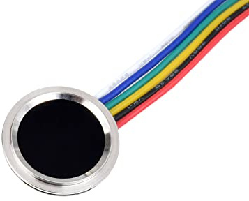 Waveshare Round-Shaped All-In-One Capacitive Fingerprint Sensor (D) Based on Cortex Processor Support 360°Verification UART Commands Operation