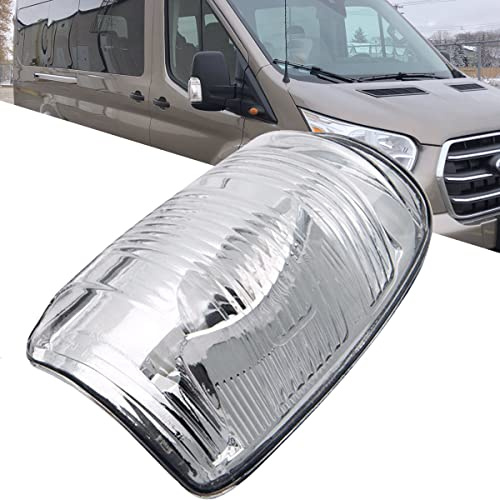 KYYET Clear Rear View Mirror Indicator Lamp Lens Door Wing Turn Signal Light Cover Housing Compatible with Ford Transit MK8 2014 Onwards 1847389(Right Side)