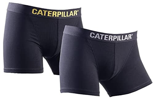 Caterpillar Boxer Shorts 2-Pack Black/Yellow/Charcoal X-Large X-Large