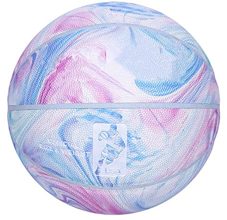 Sporting Goods Basketballball für Erwachsene, professioneller Outdoor Indoor Basketball Offizielle Größe 7, Basketball Erwachsenengröße, hergestellt für Indoor und Outdoor Basketballspiel (bunt)