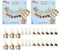 nbeads 24 Stück Igel Maschenmarkierer, Legierung Emaille häkeln Stich Marker Charms abnehmbar baumeln Verriegelung Stich Marker für Stricken Weben Nähen Zubehör Quilten Schmuckherstellung