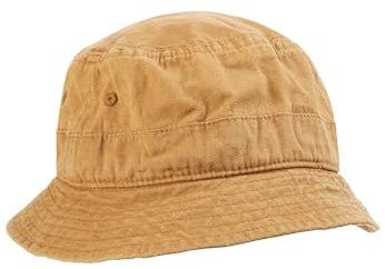 camel active Herren Canvas Bucket Hat Beige-Braun, Menswear-L