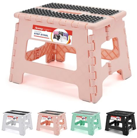 ACSTEP Tritthocker, gepunktet, 22,9 cm, Sakura Pink