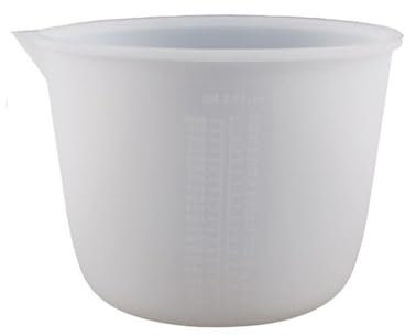 GIVBRO Silikon-Messbecher, 1000 ml, Silikon-Mischbecher für Heimwerker, Kunstharz, Klebewerkzeuge, Kunstwachsen