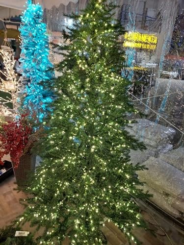 XONE Albero di Natale 210cm - Slim Verde - 2700 LED INTEGRATI - Apertura Ombrello - Rami PE+PVC