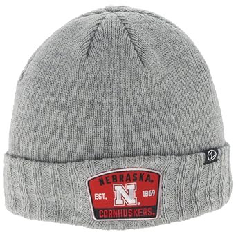 Zephyr NCAA Offiziell lizenzierte Beanie-Mütze Ranger Patch Switch Hellgrau