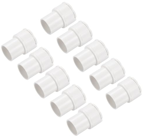 QUARKZMAN 10pz Adattatore Condotto Maschio Dado Bloccaggio Pvc 20 mm | Morsetti, per Tubi Guarnizione, Collegamento per Raccordo Adattatore Scatola per Condotto Gestione Cavi Progetto Fai da Te