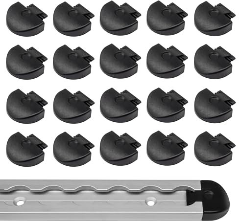 lasiprofi Endkappe Airlineschiene 1034 eckig, Abmessung: 22 x 34 x 9,6 mm, schwarz, 20er Sparset