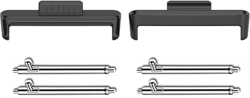 Issinlky 20MM Watch Band Adapters Compatible Huawei Fit 3/4/4 Pro Band Connector Stainless Steel Adapter Replaceable Metal Huawei Fit 3/4/4 Pro Band Adapters