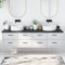 JUDYY Encimera de baño Madera Maciza tratada Gris Oscuro 200x60x4 cm, Encimera Cocina, Tablero para Mesa, Encimera Lavabo, Muebles De Baño - 3156271