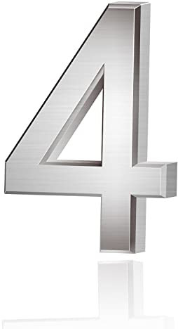 Lotsdonxia Self-Adhesive 3D Silver Numbers (0-9) for Addressing House, Apartment, Hotel, and Street Room Doors as Mailbox Stickers-4