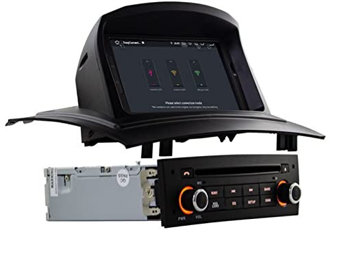 JINFOLI Navigazione GPS multimediale WIFI 1 Din Autoradio Stereo 4G 64G DSP Android 10.0 Lettore DVD for auto adatto, for Megane Fluence 2002-2008 Impianto audio stereo per auto(WITH DSP)