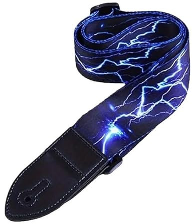 BoBoBn Premium-Gitarrengurt aus Stoff for Akustik-, E- und Bassgitarren – Mehrfarbig