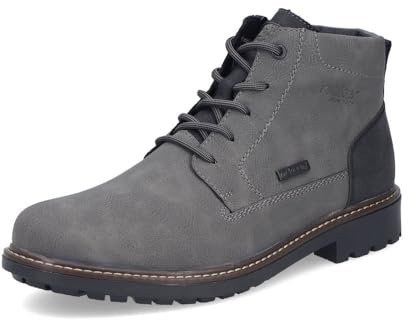 Rieker Herren Winterstiefel F4603, Männer Stiefel, wasserabweisend, riekerTEX,winterschuhe,uebergangsstiefel,grau (45),45 EU / 10.5 UK