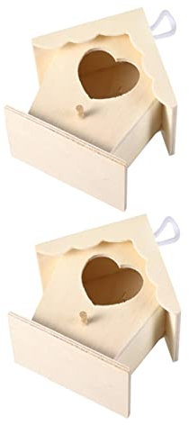 COLLBATH Holz Vogelhaus Hängend Zum Aufhängen Vogelnest Design Dekoratives Vogelhaus Aus Holz Für Kleine Vögel