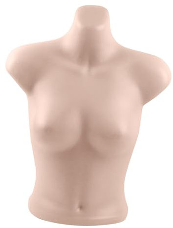 perfeclan Schaufensterpuppe Torso für Dessous – Leichter BH-Display-Ständer aus Kunststoff – Vielseitig für Verkaufstische, Ausstellungen & Zuhause – Stilvolles Unterwäsche-Mannequin
