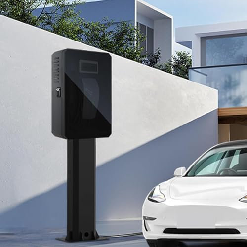 EV Charger Pedestal Combination Lock Box, Floor Mounted New Energy Vehicle Charging Station, Electric Vehicle Charger Pedestal, Household Charging Pile Protection Box for Indoor/Outdoor Use(Outdoor Oc