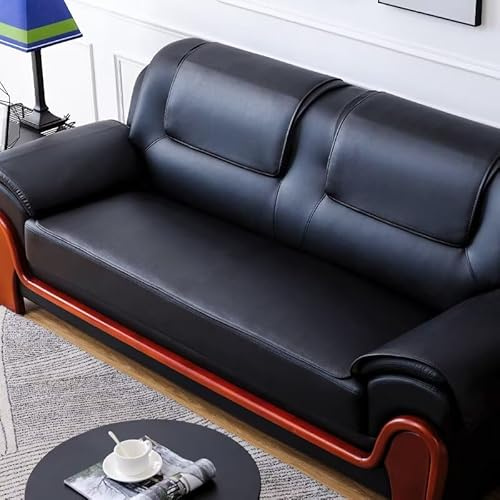 Be&xn Couch Überzug Leder Sofaschoner rutschfest Sofa überzug für Ecksofa Sektionssofa, Wasserdicht Fleckenresistent Sofabezug 1/2/3/4 Sitzer Sofa Cover für Haustiere(Schwarz,60 * 180cm)